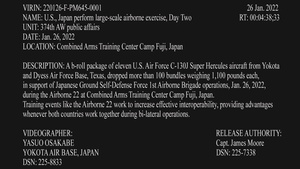 U.S., Japan perform large-scale airborne exercise, Day Two