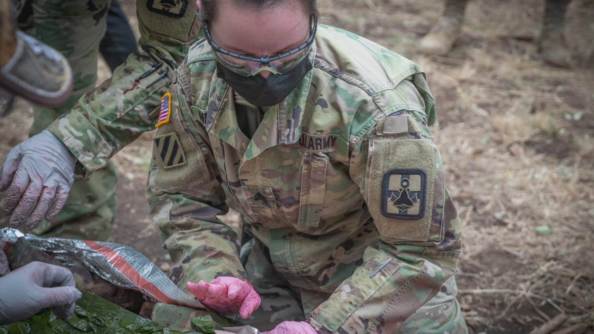 The 848th Forward Resuscitative Surgical Detachment or FRSD from Twinsburg, Ohio, is the first U.S. Army Reserve unit to complete the Strategic Readiness Trauma Center, or STaRC, trauma readiness course.

The 848th FRSD Soldiers trained on individual skills for two weeks in January through didactics, lectures, labs, preceptor-supervised hands-on patient care, and SIM labs before performing three days as the on-duty Trauma team for Brooke Army Medical Center (BAMC). The unit then moved into the week-long field training exercise at Camp Bullis, Texas, focused on comprehensive wartime skills certification.

“The focus of this training is on life-saving interventions needed for damage control resuscitation and damage control surgery in the deployed forward surgical environment,” U.S. Army Col. (Dr.) Tyson Becker, Director at the STaRC, said. “To achieve this, every single member of the team will understand their role in trauma care, perform necessary critical procedures, and cross-train for force multiplication.”

1st Lt. Adam Blanton, an ER nurse with the 848th FRSD from Grosse Ile, Mich., described the experience at STaRC as being professionally unmatched due to the real-life training elements. 

With the didactic curriculum focused on surgical repair plans to the chest and abdomen, cross-training with hands-on patient care in the BAMC clinical areas, and conducting a mass casualty exercise, the program is designed to refine medical skills, stress Soldiers during performance, and mentally prepare them for deployment.

“I think this will be some of the best training I will ever receive in my career, even going forward. It’s reinforced some different types of skills you do as an individual but also as a team…. In my situation you go from working alone as a line medic to working with an FST [Forward Surgical Team] where you have all these people with advanced capabilities,” said Sgt. Jessica Andrews, a combat medic attached to the 848th FRSD from Stockbridge, M