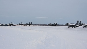 F-15E takeoff and landing from Estonia