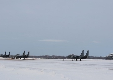 F-15E takeoff and landing from Estonia