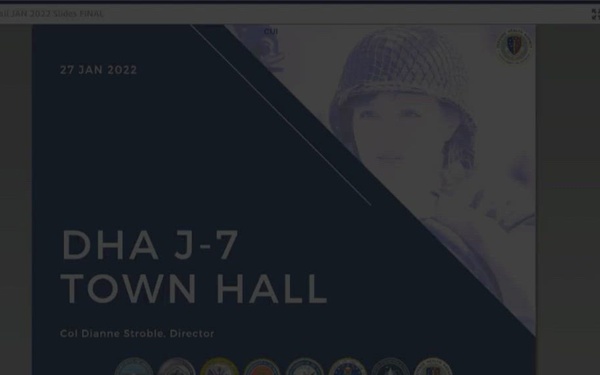 DHA J-7 Town Hall, January 27, 2022