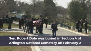 Military Funeral Honors for Former Sen. Robert Dole