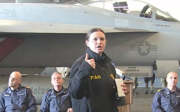Neptune Strike 2022 Press Conference aboard USS Harry S. Truman.