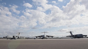 JB Charleston C-17s Take-off to Support NATO Allies in Ukraine