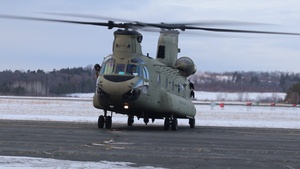 CH-47 Chinook helicopter crew conducts operations at Sparta-Fort McCoy Airport, Part IV