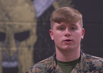 Marine from Tecumseh, Oklahoma, receives an award for potentially saving a man's life