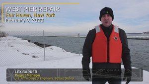 USACE Fair Haven West Pier Update, February 9, 2022