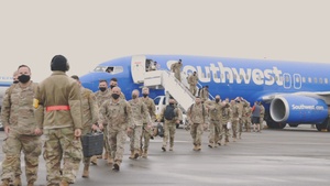 Washington National Guard members from the 3rd Battalion, 161st Infantry Regiment return home