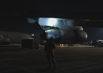 Video of E-8C Joint STARS aircraft 3289 departing Robins Air Force Base, Georgia