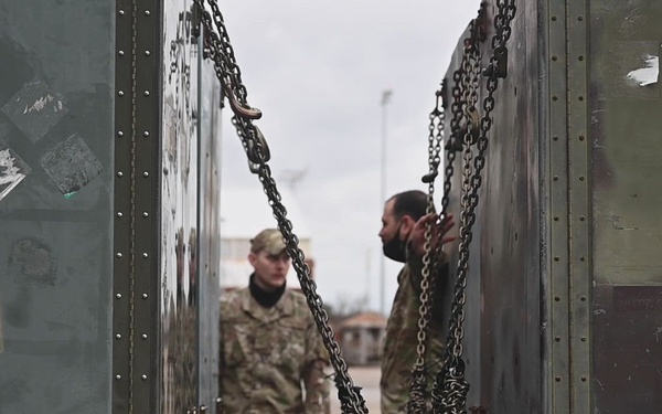 633rd Logistics Readiness Squadron prepares cargo for deployment to the United Arab Emirates