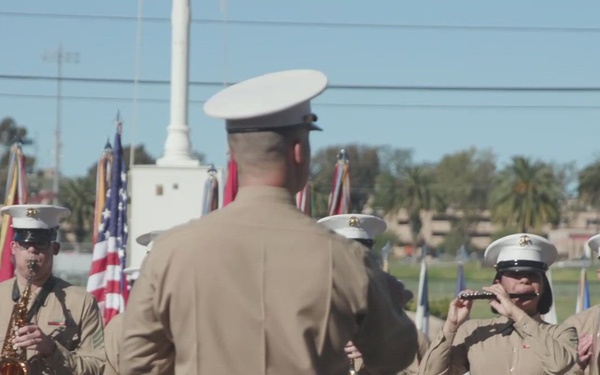 1st Marine Division Colors Rededication Ceremony (B-Roll)