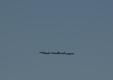 Super Bowl flyover jets land at Joint Forces Training Base