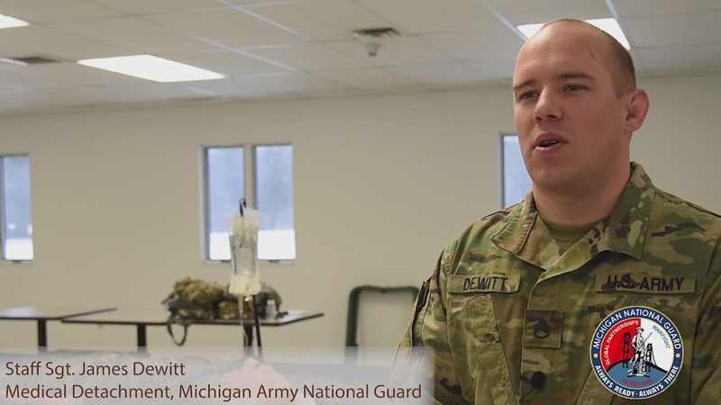 Michigan Combat Medics attend EMT certification course