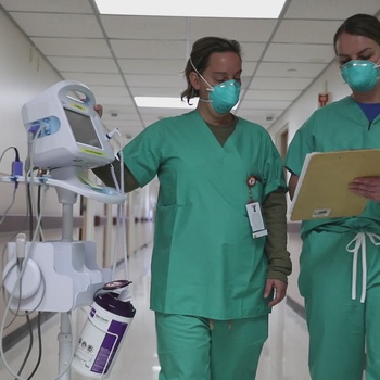 U.S. Airmen supporting the St. Francis Medical Center