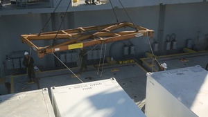 3rd Marine Aircraft Wing's Marine Aviation Logistics Squadrons unload Mobile Maintenance Facilities