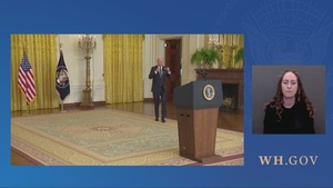 President Biden Gives Brief Remarks Providing an Update on Russia and Ukraine