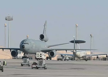 KC-10 Extender take off and landing B-Roll