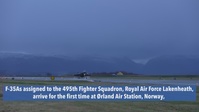 495th Fighter Squadron F-35As Cross-Servicing with Norway