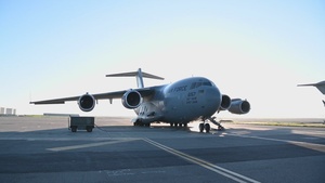 21st Airlift pre-flight and low level flying B-Roll