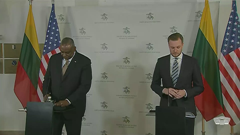 DVIDS - Video - U.S., Lithuanian Defense Leaders Hold Briefing
