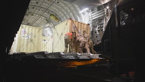 Night delivery in Poland in support of NATO Allies