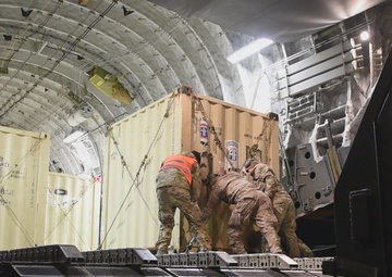 Night delivery in Poland in support of NATO Allies