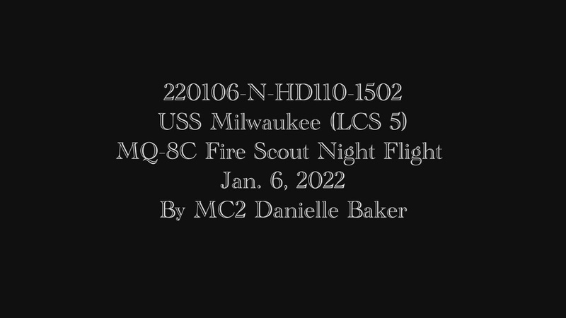 MQ-8C Fire Scout Conducts Night Flight