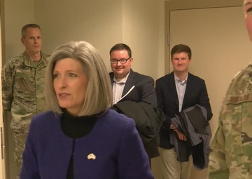 U.S. Senator Joni Ernst visits Fort Dodge, Iowa Air National Guard test facility