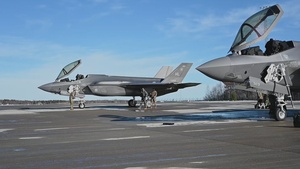 U.S. F-35s take off from Ämari Air Base, Estonia