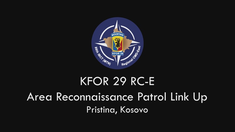 KFOR RC-East Reconnaissance Patrol in Pristina