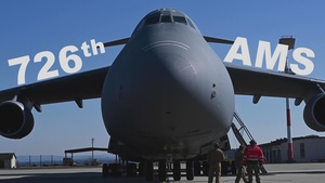 726th AMS launches C-5 Super Galaxy