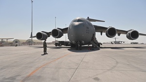 816th EAS cargo movement (B-roll)