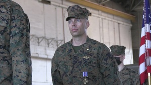 2d MAW Marine, Maj. Cory Jones, awarded Distinguished Flying Cross medal