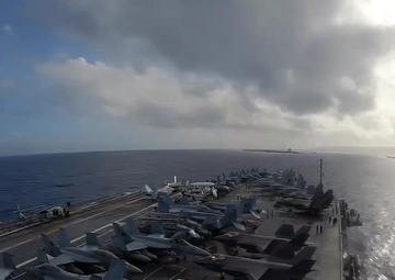 Abraham Lincoln arrives in Guam