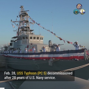USS Typhoon (PC 5) Decommissioning