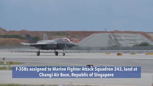 F-35Bs Arrive for Singapore Airshow 2022