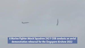 VMFA-242 F-35B Singapore Airshow 2022 Rehearsal