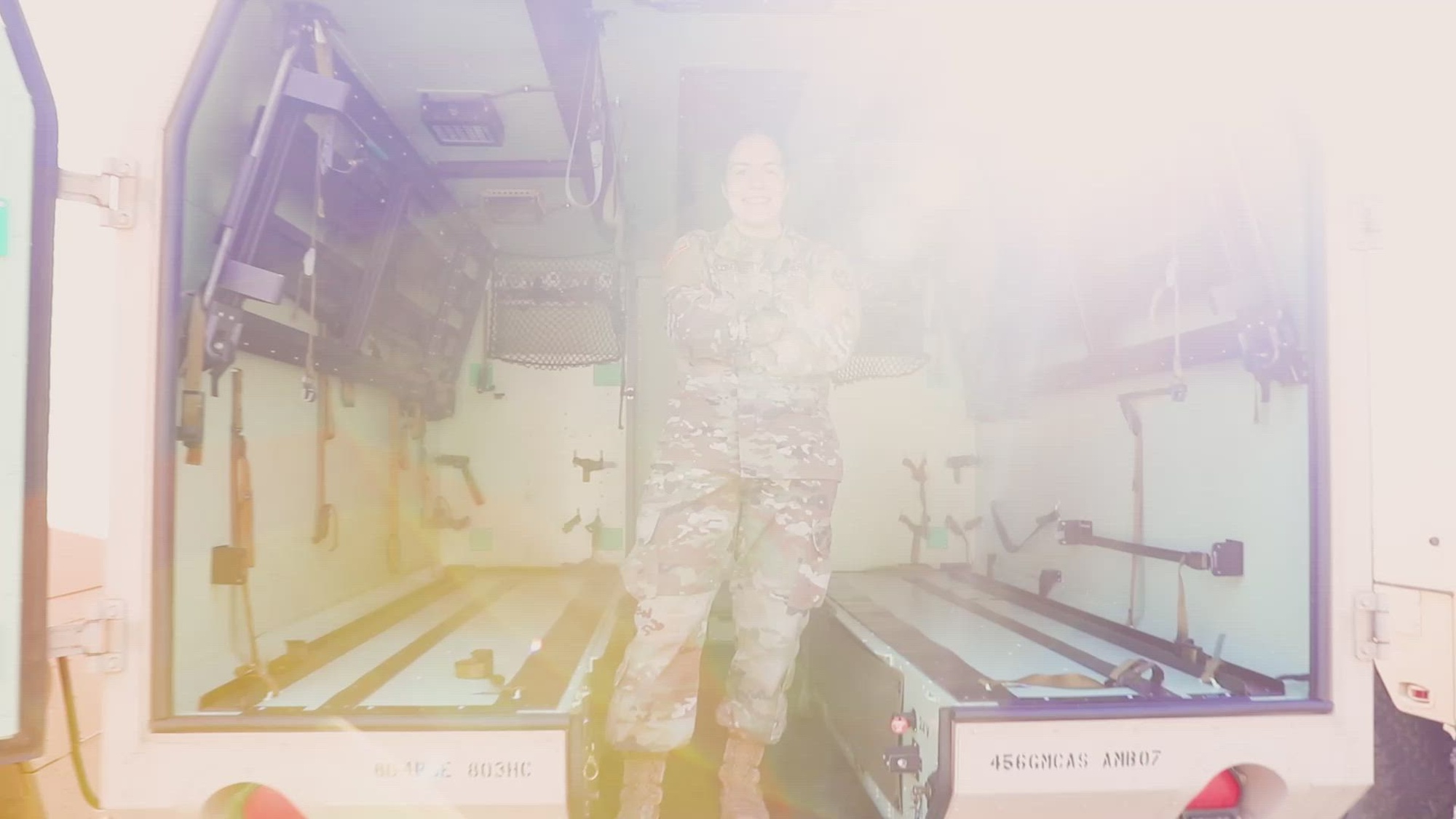 SPC Sarah Cloutier 456th Med Co. Practicing gaining IV access and obtaining vital signs.
Video captured by MAJ Jeffrey Gruidl