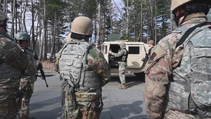 U.S. Airmen participate in mounted vehicle training