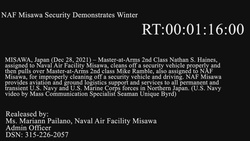 NAF Misawa Security Demonstrates Winter Safety