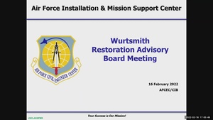 Former Wurtsmith AFB Restoration Advisory Board Meeting - February
