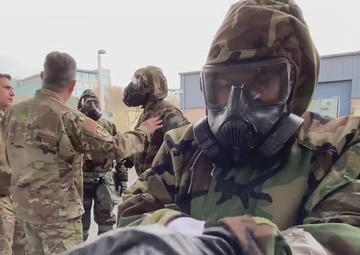 129th Rescue Wing holds CBRN training