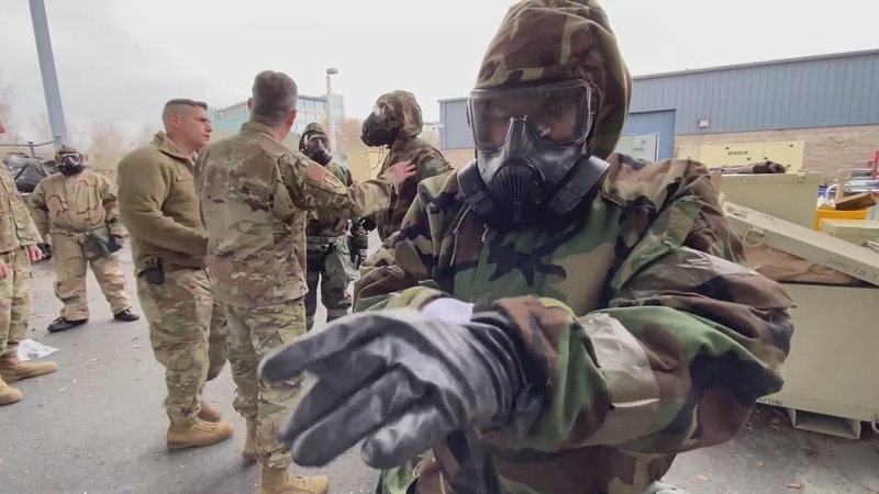 129th Rescue Wing holds CBRN training