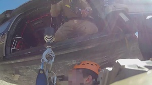 CBP Air and Marine Operations Hoist Rescue B-Roll: Tucson, AZ  3.4.2022