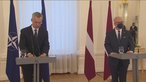 Press conference by the NATO Secretary General and the President of Latvia (Q&A)
