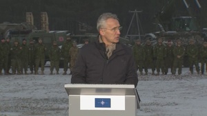 Joint press conference by NATO Secretary General, Prime Ministers of Latvia and Canada, Minister of Defence of Canada, and President of the Government of Spain (opening remarks by NATO Secretary General)