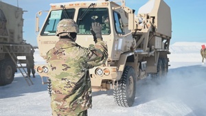 Soldiers stage Patriot components in Alaska