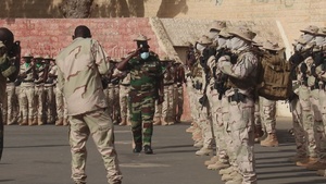 Sterilized copy of Senegal deployment ceremony