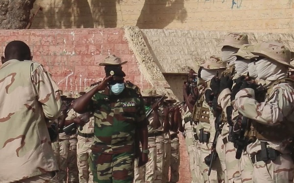 Sterilized copy of Senegal deployment ceremony