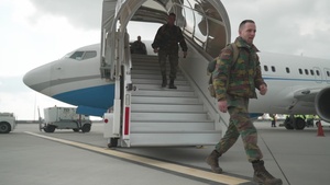 Belgian troops from NATO Response Force arrive in Romania